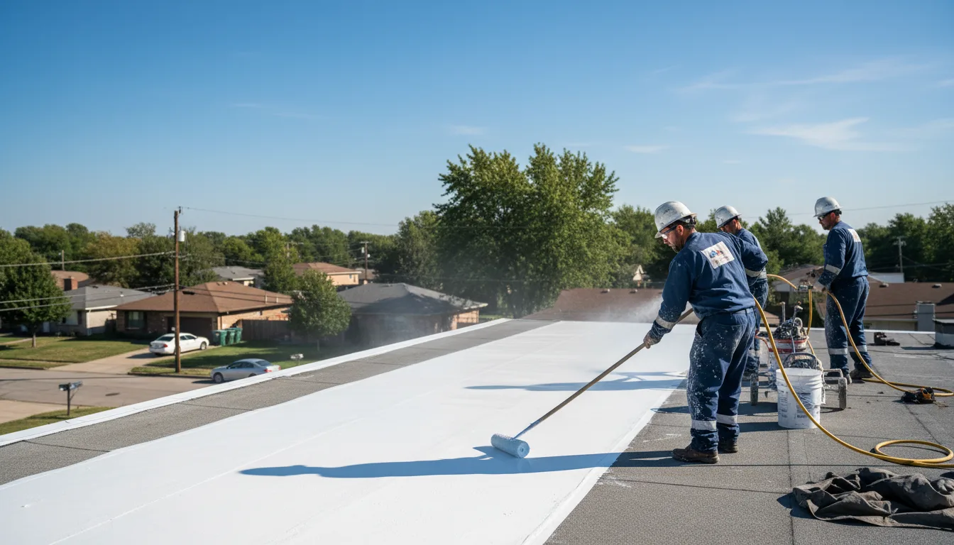 Commercial roof coating in Drummond, OK near me
